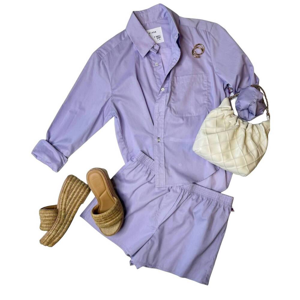 NEW CISSA women's daily shirt in wisteria